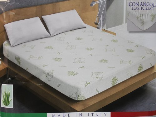 Euroricami Viterbo Coprimaterasso in Aloe Vera ANTIACARO 1 Piazza e Mezza traversa 1 Piazza 1/2