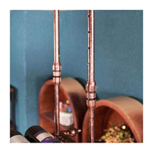 Titolare Industriale Stile Cucina Vino Vetro, scaffalatura Bar a Doppio Strato, Verga Europeo Ferro Appeso Stile battuto capovolta Creativo (Color : Brown, Size : 80 * 30cm)