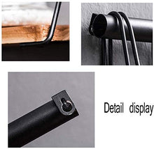 Una partizione specifica Grafico Formato di Riferimento Industriale Moderna Rack Decorativo Bookshelf Rettangolare Mensola in Camera da Letto Creativa Muro di Ferro Legno