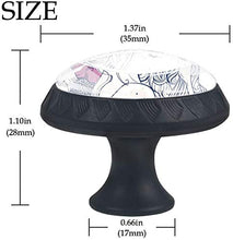 Donne sexy farfalla fiore Pomelli per Porta Set di 4 Pomelli per Mobili Manopole per Cassetti Cucina Armadio Vetro