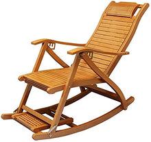 Reclinabili Bamboo Sedia a Dondolo Bambino Sedia Pieghevole per Adulti Casa Poltrona Sedia Cool Sedie Fretta Sedia anziana Pranzo Pranzo Pranzo Sedia