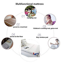 Pieghevole Giapponese Tatami materasso futon, 6cm Spessore Quilted Mattress Protector Ispessita Inverno Tappetinoerasso Tatami Tappetinoerasso Copertura Pad per Dormitory,white+blue,200*220cm