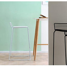 LF- Sgabello da Bar Sgabello da Bar Sgabello for la Colazione Sgabello da Bar Sgabello da Bar Bianco Nero semplicità (Color : White)