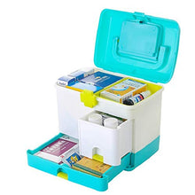 SUMMER HOME Kit di Pronto Soccorso per Uso Domestico PP Medicine Scatola di immagazzinaggio per uffici Pill Organizer per Viaggi Camping Container