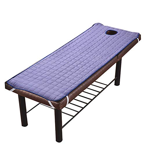 TOPYL Non-Slip Antivegetativa Materasso, Materasso Futon di Salone di Bellezza Traspirante Lavabile Il Doppio Ha Parteggiato Disponibile Dormire Pad Pieghevole-Blu 180x60cm(71x24inch)