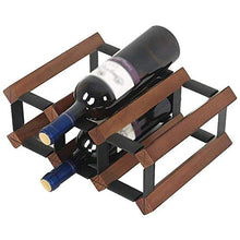 YZ-YUAN Portabottiglie per Vino di Alta qualità Portabottiglie per Vino in Legno Portabottiglie per Vino da appoggio Portabottiglie da Tavolo - Espositore per Vino, 2 Piani Possono Contenere 6 Botti
