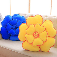 Multi-Choice Creativo Fiore Forma Gettare Cuscino Super Morbido Peluche Cuscino Ripieno Cuscino 3D Decorazione Casa Giocattolo Pavimento Cuscini Animali,Green