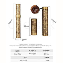 LGW Humidars Cigar Humidor - Cigar Tubo Jar Holder Esterno Portatile di Viaggio Cigar Humidor for i sigari mantenerlo Fresco .Scatola di immagazzinaggio di cigari di Grande capacità