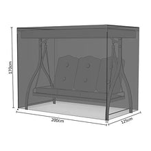 SurfMall Copertura Protettiva per Dondolo 3 Posti da Esterni Copertura per Amaca da Giardino Impermeabile in Poliestere(220 x 170 x 125 cm)