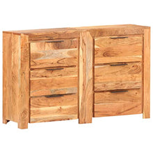 SKM Cassettiera 118x33x75 cm in Legno Massello di Mango (56.2kg)