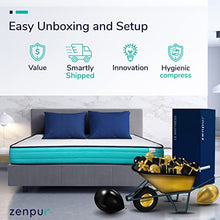ZenPur Materasso Singolo 90x190 Memory Foam e Lattice | Spessore 18 cm – Fodera Traspirante Ipoallergenica Superstretch® 3D – Materasso Sottovuoto, Garanzia 2 Anni