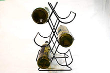 Portabottiglia vino (21x14x38) - Contiene 6 bottiglie di vino di dimensioni standard - Porta vino in acciaio inox Super lucido - Portabottiglie da appoggio - Portabottiglie salvaspazio per vino