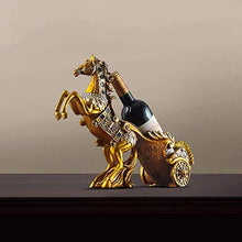 Elegante Semplicità Golden Horse Resina Cremagliera Del Vino Raffreddatore Di Vino Decorazione Artigianato Fatto a Mano Regalo Di Inaugurazione Della Casa Europeo e Americano Casa Sposata 38 * 14 * 3