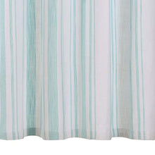 vidaXL 2X Tende con Anelli Classici Eleganti Moderne Tendaggi per la Casa Rivestimento Finestre Privacy in Metallo Cotone 140x175cm Blu a Strisce