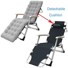 SHUAIIJUAN Sedia per il tempo libero domestico Sdraio pieghevole Patio Lounge Poltrone Chaise Lounge Chair letto regolabile Garden Beach Chair con l'ammortizzatore for Outdoor, campeggio, spiaggia, De