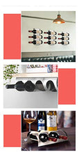 Portabottiglie Vino da Parete Verticale, Creativo Portabottiglie da Parete in Acciaio inossidabile da Parete Per Bar Portabottiglie Decorazione da Parete @ 3 Bottiglie