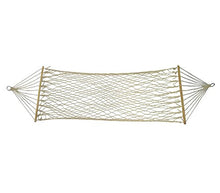 Mediawave Store - Amaca da Giardino 276853 in Tessuto Intrecciato 200 x 80 cm, Amaca in Cotone da Esterno per Giardino, Spiaggia, Portatile, Campagna Tela Letto Corde Oscillanti, capacità 120 kg