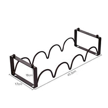 Dianoo Cremagliera Del Vino Impilabile Scaffali Per Vino Vintage Per Bottiglie Controsoffitto, Bar, Cantina, Cantina, Armadietto, Dispensa, Metallo 45.5CM