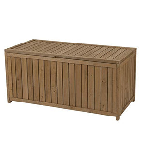 XLLLL Cassapanca da Esterno Baule Rattan Cassa Panca Portattrezzi Giardino Grande Scatola per Attrezzi in Legno per Esterni/Contenitore per Giardino