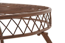 CLP Tavolino Rotondo da Giardino Nostalgico in Ferro Sheela I Tavolo Tondo Balcone Romantico Ø 76 CM Alt 69 CM, Colore:Bianco Crema