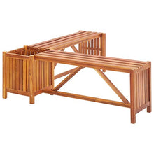 Festnight Panca Giardino Angolare e Fioriera per da Interno e Esterno Balcone 150x150x40cm Massello Acacia