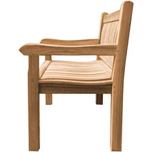 Panca da parcheggio Arezzo XXL in legno massiccio di teak extra forte.