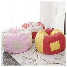 RIYIFER Copertura per Poltrona A Sacco, Fodera Copri Bean Bag Materiale di Cotone Fine Bean Bag Cover per Camera da Letto, Soggiorno, Giardino,Rosso,75x95cm