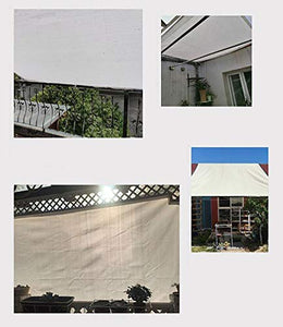 Bianco Esterna dello Schermo di Sun Canopy Copertina, 75% Panno per Protezione UV con Occhielli, Ottimo per Giardino sul Prato, Leggero (Size : 4X8m)