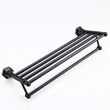 LCSD Deposito del Bagno Titolare del tovagliolo fissato al Muro 60cm / 23inches Ottone tovagliolo Vintage Industrial Bar Antico portasciugamani con Intagli attaccatura del Supporto di Accappatoio gan