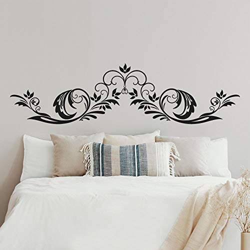T-MK373 - Adesivi per testiera del letto, 50 x 190 cm, colore: Nero