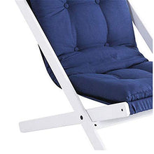 Chengzuoqing-Home Divano Pigro Poltrona da Salotto Pieghevole Pieghevole con braccioli per Balcone Interno ed Esterno (Colore : Blu, Dimensione : 65 * 89 * 78cm)
