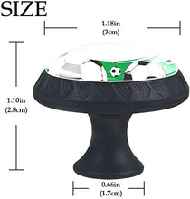 Palloni da calcio Sport Calcio Pomelli per Porta Set di 4 Pomelli per Mobili Manopole per Cassetti Cucina Armadio Vetro