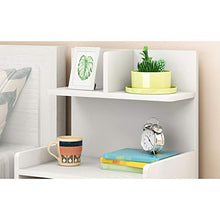 Comodino Bagno Camera Locker Bianco Doppio pompaggio Piccolo Studio Soggiorno Corridoio Addensare di Legno Solido della Famiglia 40X24X60cm FANJIANI