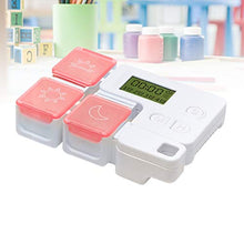 Healifty Portapillole Digitale 3 Scomparti Portapillole con Promemoria Allarme Farmaci Dispenser per Pillole Organizzatore Senza Batteria Rossa
