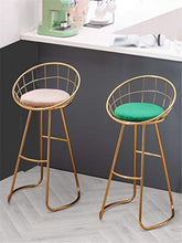 SZQ-Sgabelli da Bar Barra di Metallo Sedia, Le Gambe d'oro Sedia Moderna semplicità Bar Stool Hotel Parlor Ricezione di Alta Sgabello Altezza Seduta 65cm / 70cm / 75CM Sedia da Bar