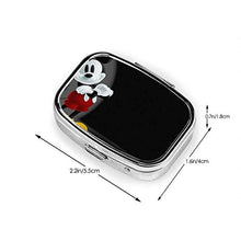Scatola per pillole con uva dolce e topolino, scatola quadrata per pillole da portare in giro per gestire pillole portatili: 2 scomparti