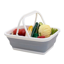Tshome rettangolare multifunzionale pieghevole carrello pieghevole in silicone plastica cestino lavanderia