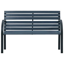Kshzmoto Panchina da Giardino, Sedie da Giardino Panchina da Giardino per Esterni Patio Decor Posti a Sedere Panchina per Ingresso Legno Grigio