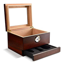 Scatola Porta Sigari Scatola di immagazzinaggio in Due Parti di Humidor Cedar Sigaro in Legno di Cedro con Accessori per sigari igrometro Scatola Porta Sigari all'aperto