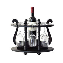 LHQ-HQ cremagliera del vino a casa il vino titolare calice di vino a testa in giù in legno massello bar caffetteria cremagliera decorazione cremagliera vivere stand di esposizione del vino cucina abit