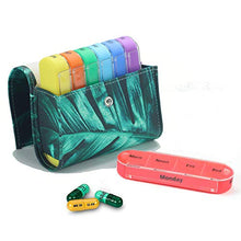 QQDL - Portapillole, portapillole, da viaggio per 7 giorni, con 4 scomparti, organizer portatile per pillole, scomparto per pillole e medicinali, per uso quotidiano e in viaggio