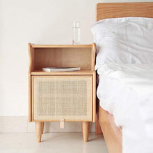 Comodini Camera da Letto Giapponese Creativo Comodino Comodino in Legno Rattan Comodino Moderno Semplice Governo di immagazzinaggio Comodino