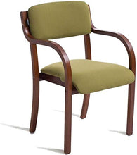 JXXDDQ - Sgabello da bar in legno, con schienale e bracciolo, utilizzabile per scrivania, sala da pranzo, sedia per apprendimento, per casa e commerciale, colore: verde e marrone