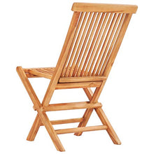 Tidyard Set da Pranzo da Giardino Pieghevole, Set Mobili da Giardino, Tavolo Sedie da Esterni in Massello di Teak 5 pz