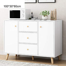 AWYJ Credenza Governo di immagazzinaggio Credenza Governo di immagazzinaggio Consolle da tavola Organizer Tavolo Console (Color : White, Size : 100x30x80cm)