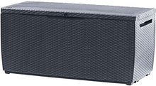 Scatole di storage ideale, scatole di stoccaggio all'aperto, sguardo rattan un favoloso design, posti a sedere e le esigenze del giardino,Grey
