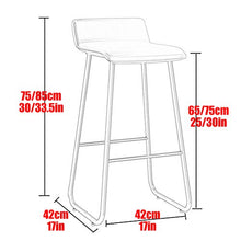 JHBW Lo Sgabello da Bar è Progettato ergonomicamente ， per i Bar per Famiglie, 65/75 cm (25/30 Pollici)