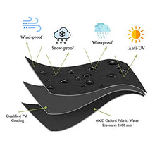 PATIO PLUS Copertura per Mobili da Giardino - Telo Protettivo per Tavolo e Sedie da Esterni, 600D Panno Oxford Impermeabile Copertura, Tavoli e Sedie da Cortile Raggi UV (Nero 270x180x89cm)
