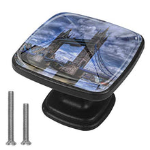 Tower Bridge 4 PCS Pomelli per Porta, Pomolo per Mobile, Pomelli per Mobili con Viti, Maniglia per Armadietto, Pomelli per Porta, Pomelli per Cassetti per Porta, Armadio, Cassetto e Credenza