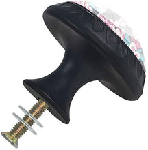 Il modello floreale rosa lascia il nero Pomelli per Porta Set di 4 Pomelli per Mobili Manopole per Cassetti Cucina Armadio Vetro